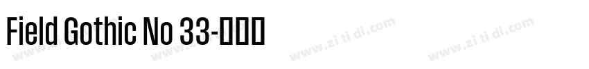 Field Gothic No 33字体转换